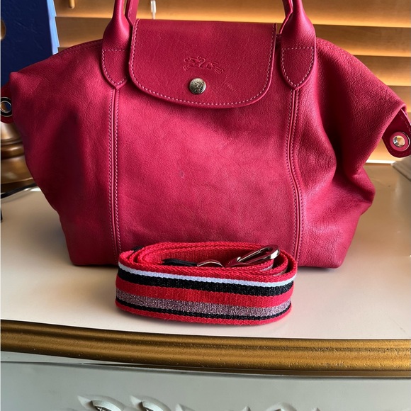 Longchamp Bags Longchamp Leather Le Pliage Crossbody With